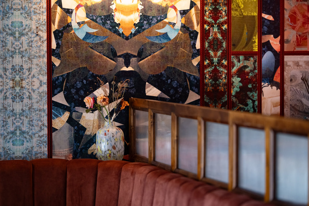 Bespoke wall murals, panelled wall murals ,unique wallpapers,designer wallpapers made in the uk,blackpop wallpapers