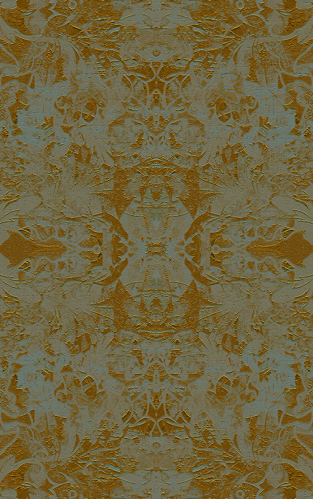 Garbo is a decadent golden coloured wallcovering from Blackpop a luxury wallpaper shop in Derbyshire 