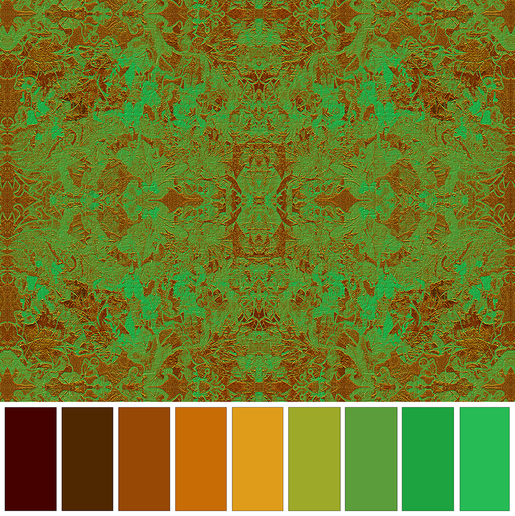 Gatsby fabric pattern palette by Blackpop.