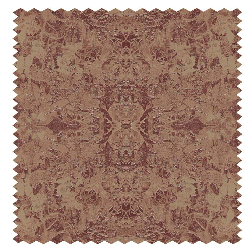 Josephine cotton velvet dusty pink distressed pattern