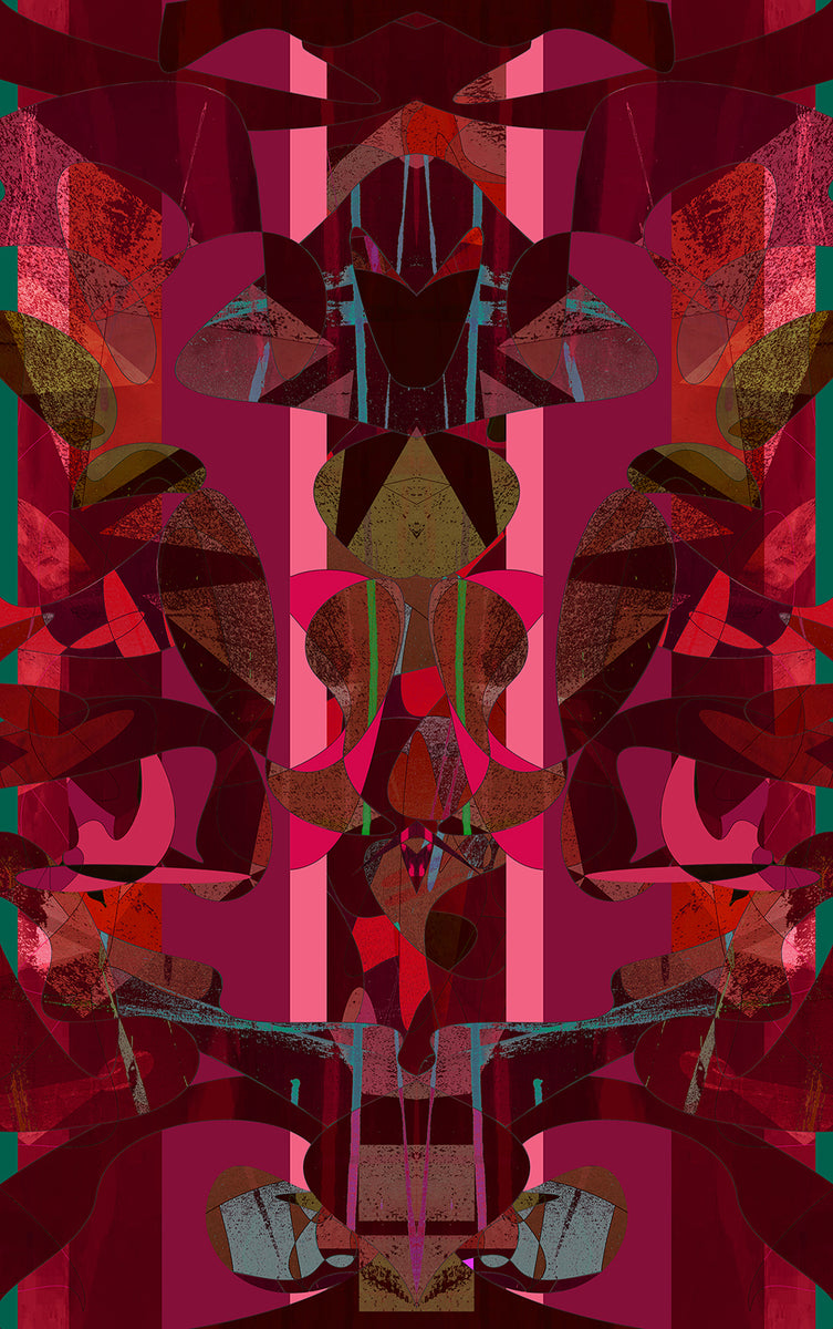 Red Stevie at the Ritz | Wide Width | Luxury Designer Wallpaper ...