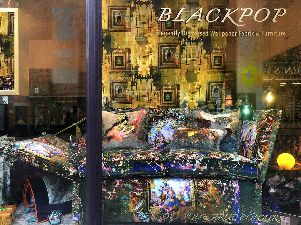 Knole Drop Arm Sofa - Blackpop | Designer Wallpaper, Luxury Fabric & Bespoke Furniture