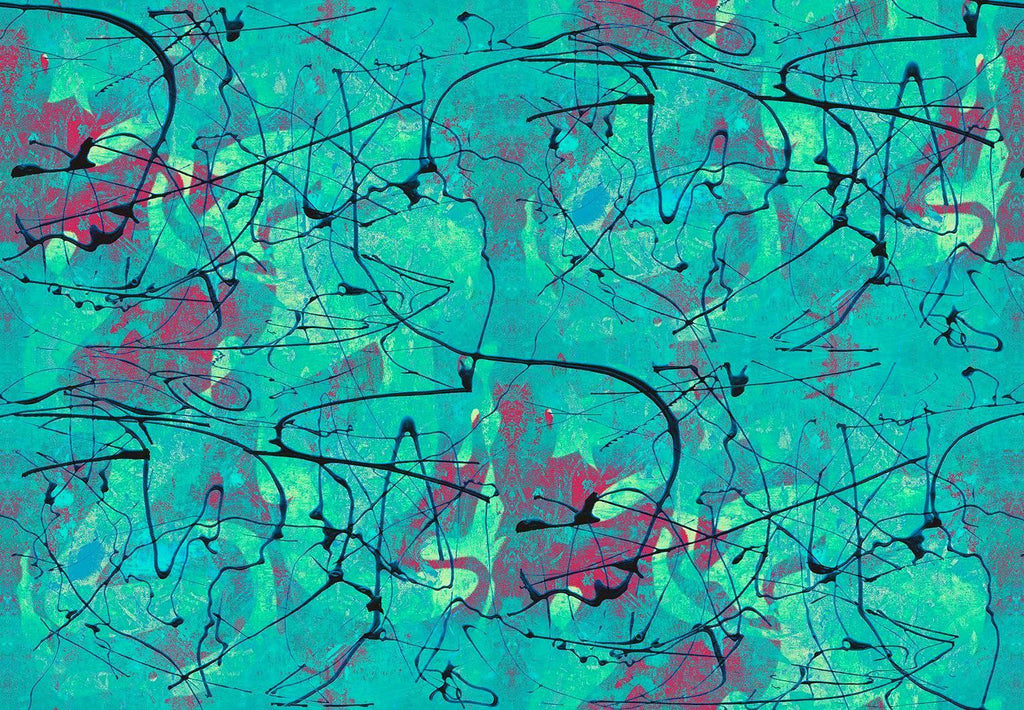 Blue Note Vibe Fabric - Blackpop | Designer Wallpaper, Luxury Fabric & Bespoke Furniture, abstract turquoise fabrics uk, modern blues and reds velvet, velvet for upholstery uk, abstract design velvets made in england, velvet modern fabrics for upholstery, abstract modernism velvet fabric designs,