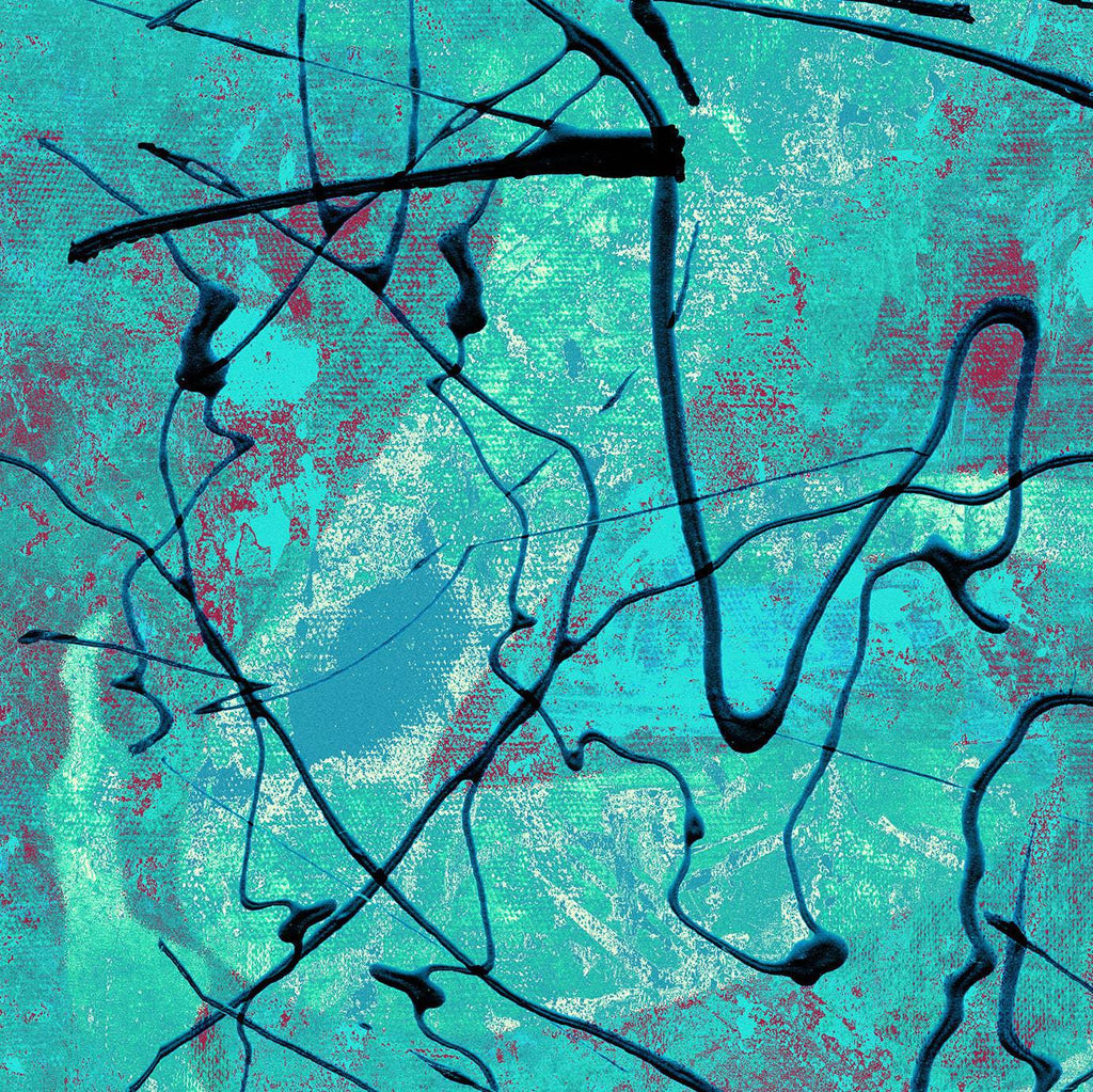 Blue Note Vibe Fabric - Blackpop | Designer Wallpaper, Luxury Fabric & Bespoke Furniture, turquoise fabric design uk, abstract art fabrics uk, abstact velvets for upholstery, abstract blues fabric uk, contemporary turquoise velvet fabrics,