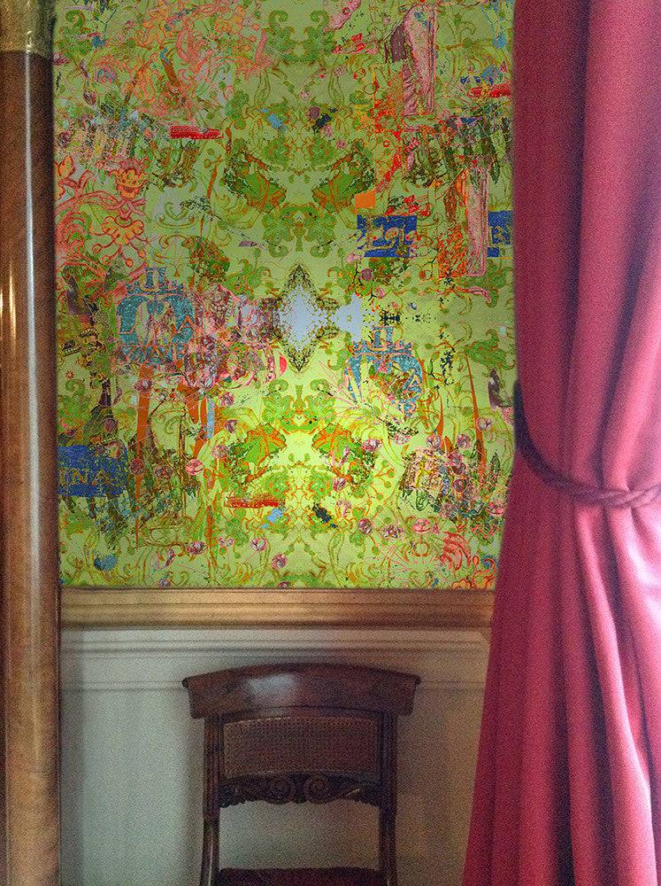 Elizabeth Wallpaper - Blackpop | Designer Wallpaper, Luxury Fabric & Bespoke Furniture
