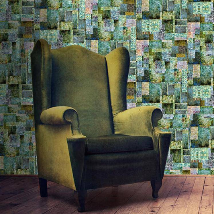 Culcita Emerald Wallpaper - Blackpop | Designer Wallpaper, Luxury Fabric & Bespoke Furniture