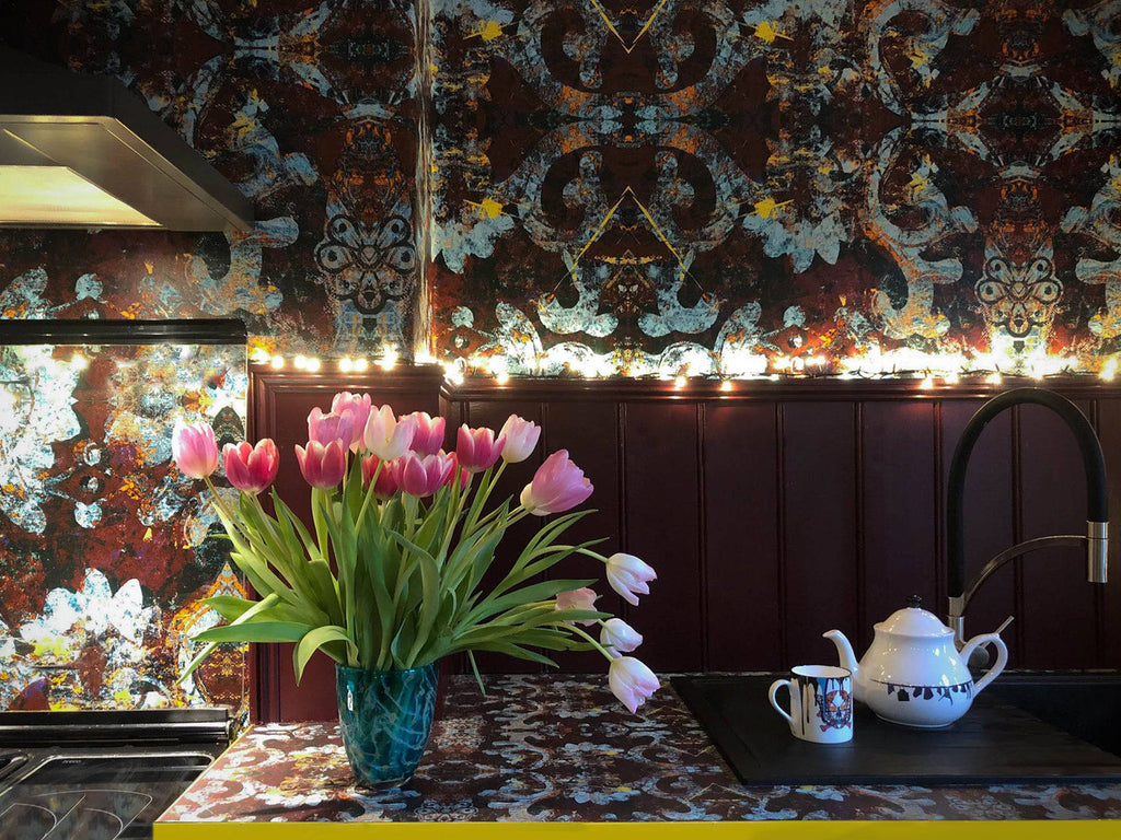 Monk Wallpaper - Blackpop | Designer Wallpaper, Luxury Fabric & Bespoke Furniture