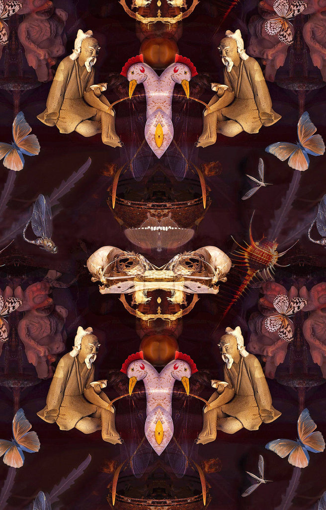 Vintage Inspired Wallpaper SAMPLE - Blackpop | Designer Wallpaper, Luxury Fabric & Bespoke Furniture