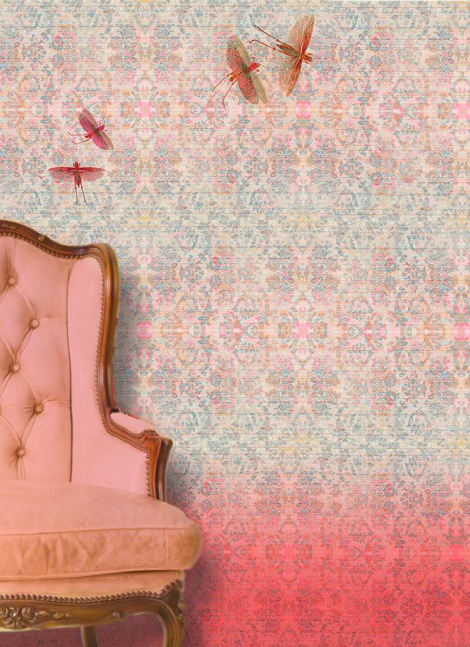 Chapelle Pink Blush Wallpaper - Blackpop | Designer Wallpaper, Luxury Fabric & Bespoke Furniture