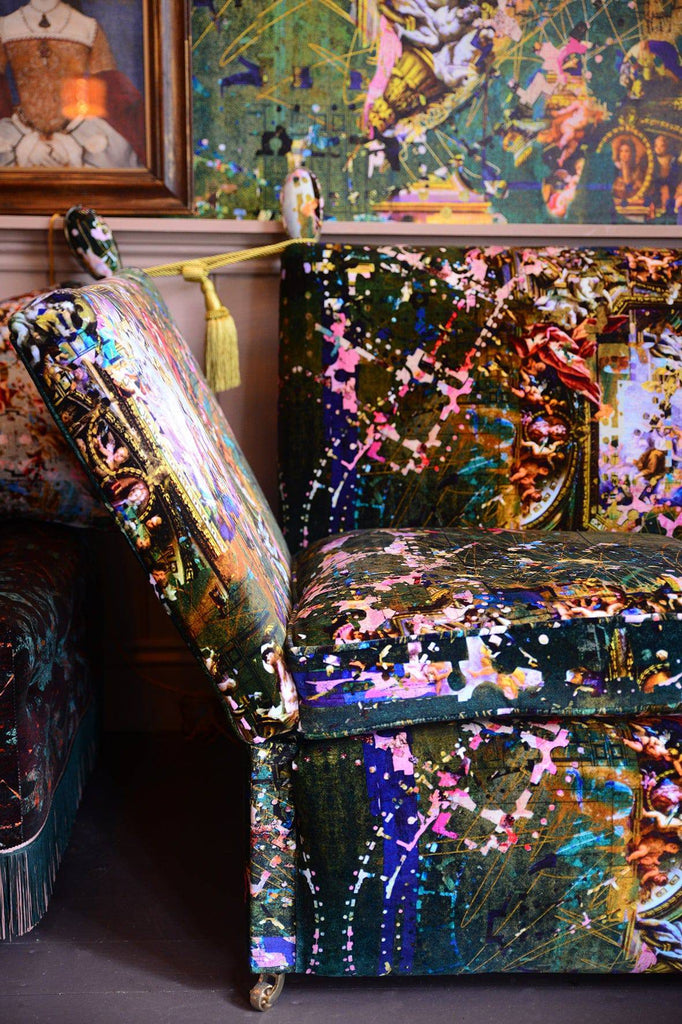 Knole Drop Arm Sofa - Blackpop | Designer Wallpaper, Luxury Fabric & Bespoke Furniture